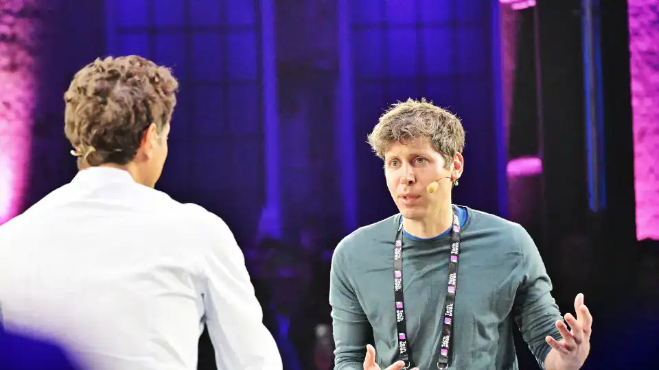OpenAI CEO, Sam Altman, presenting new AI-powered hiring platform – AI in recruitment, employer branding, and digital marketing news update.