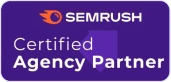 SEMrush Certified Agency Partner badge