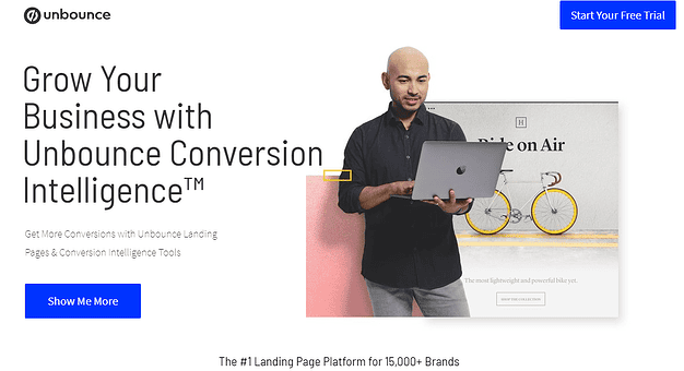 unbounce landing page