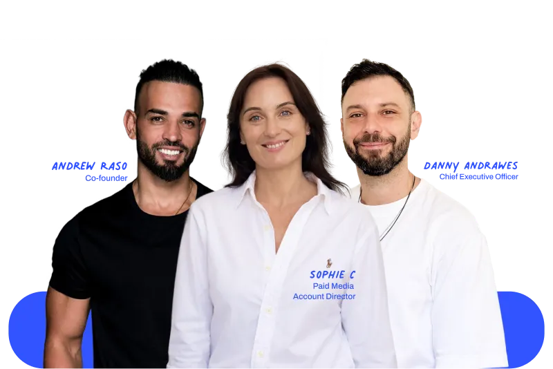 Image of Danny, Sophie and Andrew
