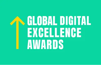 Global Digital Excellence Awards badge recognising OMG for digital marketing performance
