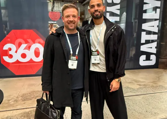 JP and Andrew from OMG attending the Mumbrella 360 conference