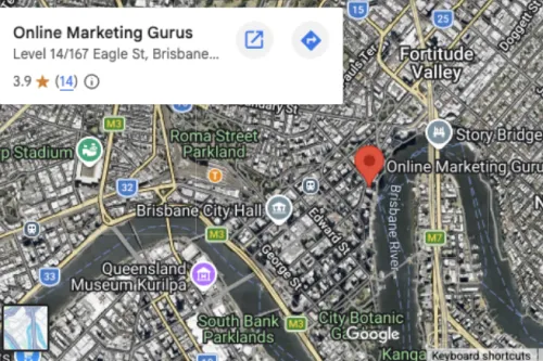 OMG the Brisbane office location map