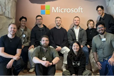 OMG PPC team at a Microsoft office event